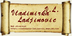 Vladimirka Lađinović vizit kartica